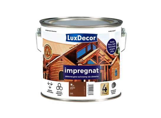 Impregnat dekoracyjno-ochronny teak 2,7 l Luxdecor