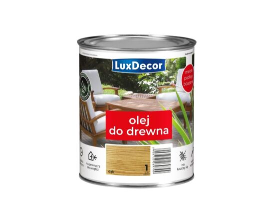 Olej wodny do drewna Dąb 0,7 l Luxdecor