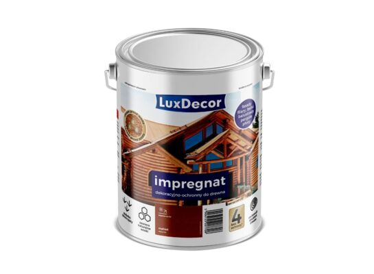 Impregnat dekoracyjno-ochronny mahoń 4,5 l Luxdecor