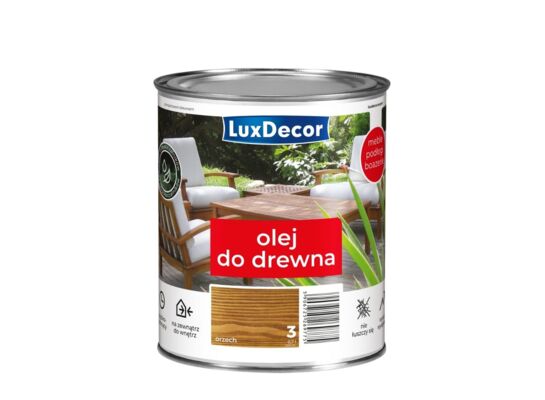 Olej wodny do drewna Orzech 0,7 l Luxdecor