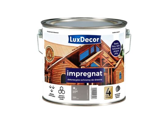 Impregnat dekoracyjno-ochronny szary 2,7 l Luxdecor