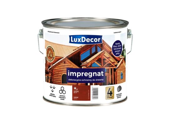 Impregnat dekoracyjno-ochronny mahoń 2,7 l Luxdecor