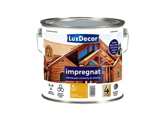 Impregnat dekoracyjno-ochronny jasny dąb 2,7 l Luxdecor