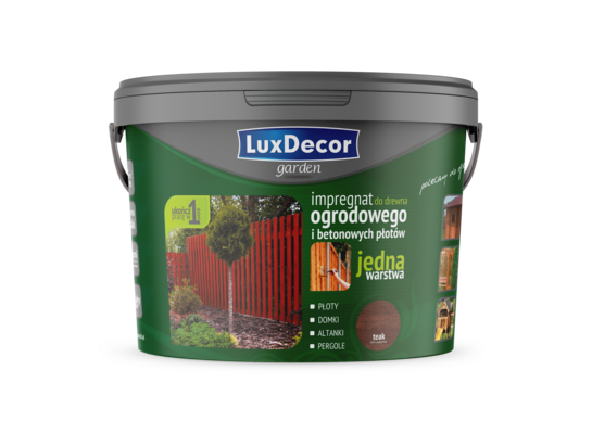 Impregnat do drewna ogrodowego garden teak 9 l Luxdecor