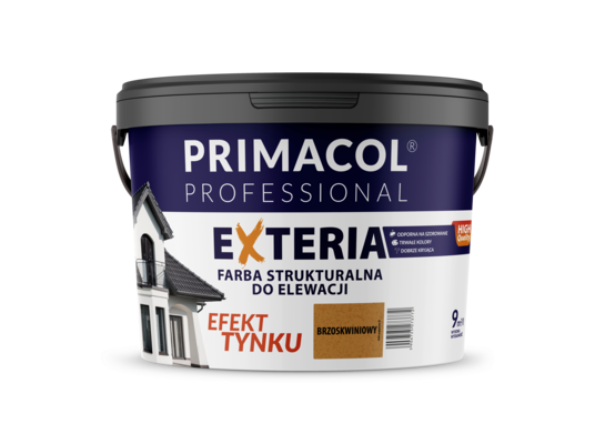 Elewacyjna farba strukturalna Exteria brzoskwiniowy 9 l