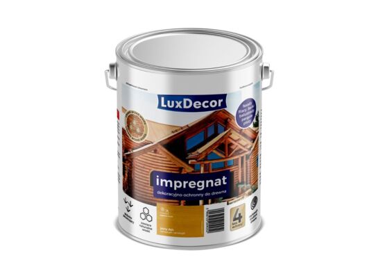 Impregnat dekoracyjno-ochronny jasny dąb 4,5 l Luxdecor