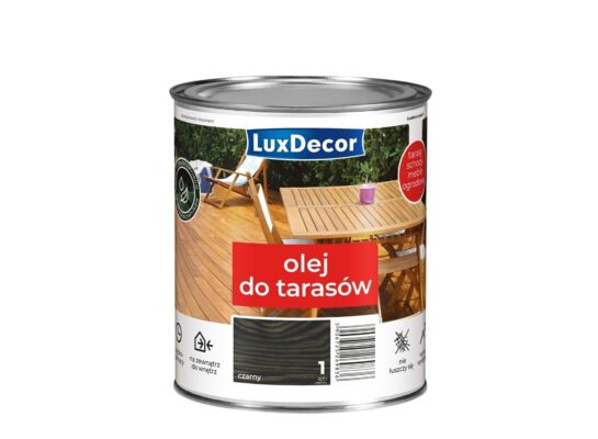 Olej wodny do tarasów Czarny 0,7 l Luxdecor