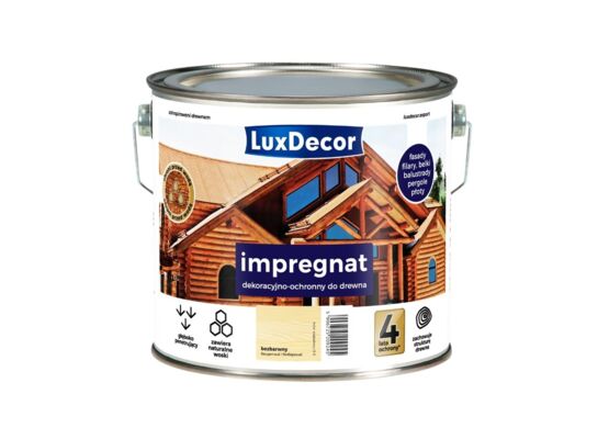 Impregnat dekoracyjno-ochronny bezbarwny 2,7 l Luxdecor