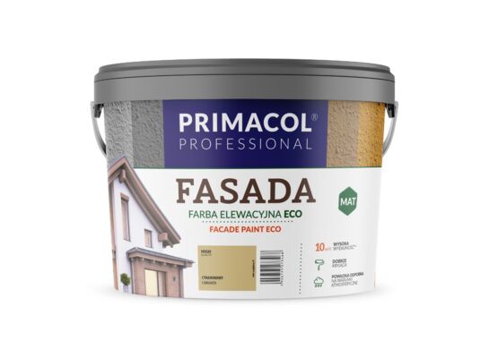 Farba Fasada Eco waniliowy 9 l Primacol