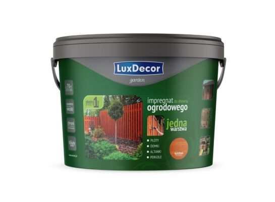 Impregnat do drewna ogrodowego garden kasztan 9 l Luxdecor