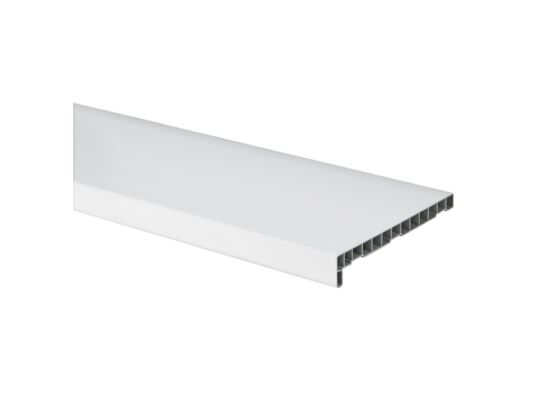Parapet wewnętrzny PVC 25 x 126 cm biały Plasti King