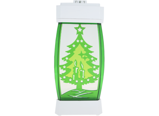 Lampion Solo choinka biały 33 x 14 cm