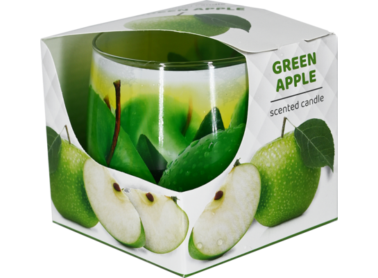 Świeca w szkle zapachowa zielone jabłko