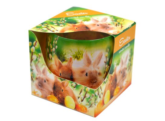 Świeca w szkle zapachowa Zając Wielkanocny