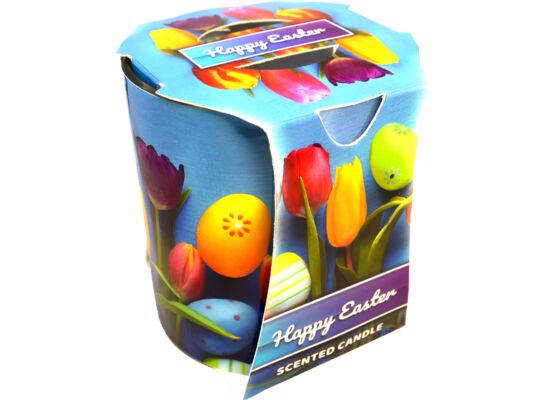 Świeca w szkle zapachowa Verona Wielkanocne Tulipany