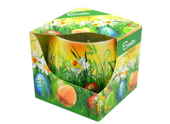 Świeca w szkle zapachowa Zielona Wielkanoc