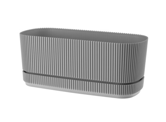 Doniczka PERA owalna 29 cm x 13 cm 09342 szary