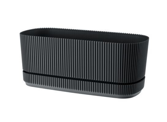 Doniczka PERA owalna 29 cm x 13 cm 09342 antracyt