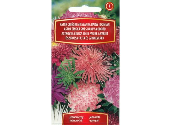 Aster chiński mieszanka barw i odmian 0,5 g C1