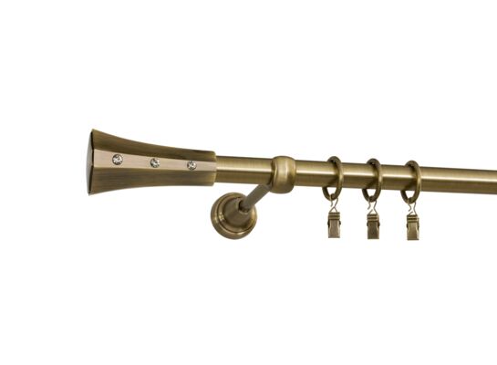 Karnisz Santiago I 300 cm mosiądz antyczny 19 mm Bojanek