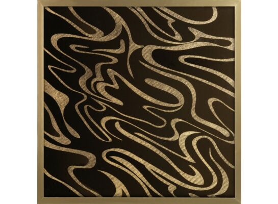 Obraz ALISMA3 53 x 53 cm brązowo-złoty