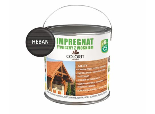 Impregnat żywiczny z woskiem Heban  2,5 l Colorit Drewno