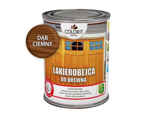 Lakierobejca do drewna Dąb Ciemny 0,75 l Colorit Drewno