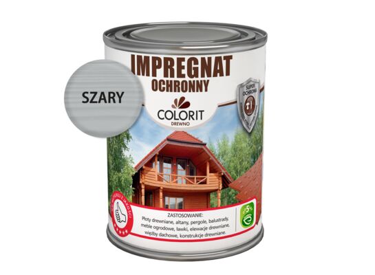 Impregnat ochronny szary 0,75 l Colorit Drewno