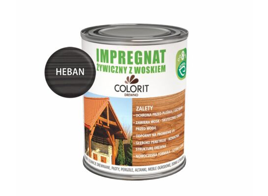 Impregnat żywiczny z woskiem Heban  0,75 l Colorit Drewno