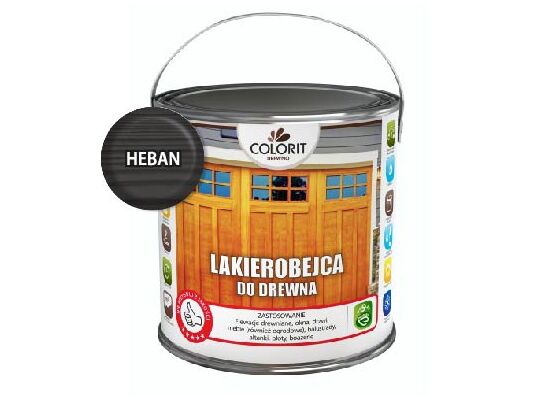 Lakierobejca do drewna Heban 2,5 l Colorit Drewno