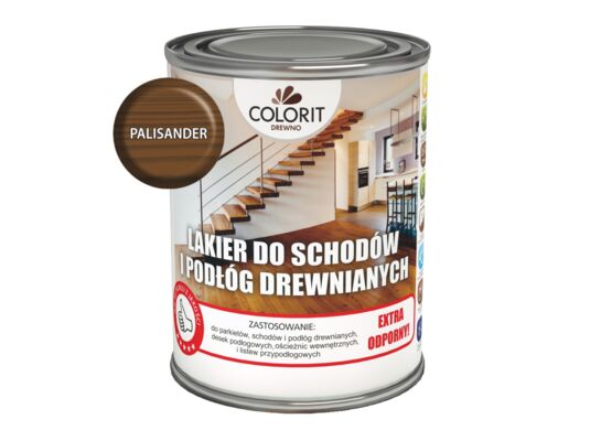 Lakier do schodów i podłóg drewnianych Palisander 0,75 l Colorit Drewno