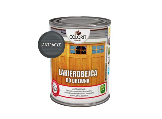 Lakierobejca do drewna Antracyt 0,75 l Colorit Drewno