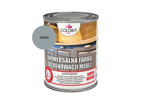 Farba do renowacji mebli szary 0,75 l Colorit
