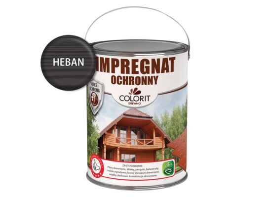 Impregnat ochronny heban 4,5 l Colorit Drewno