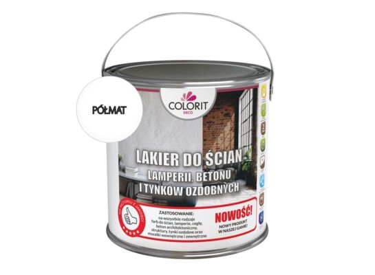 Lakier do ścian półmat 2,5 l Colorit