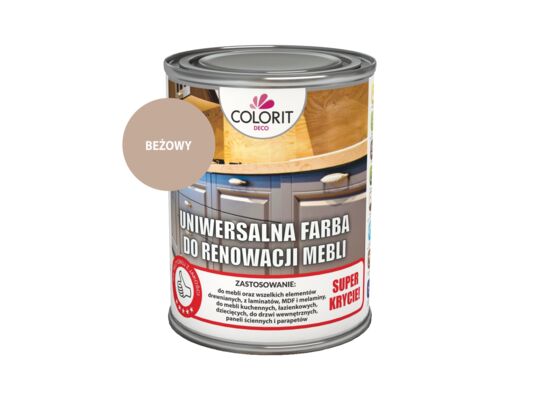 Farba do renowacji mebli beżowy 0,75 l Colorit