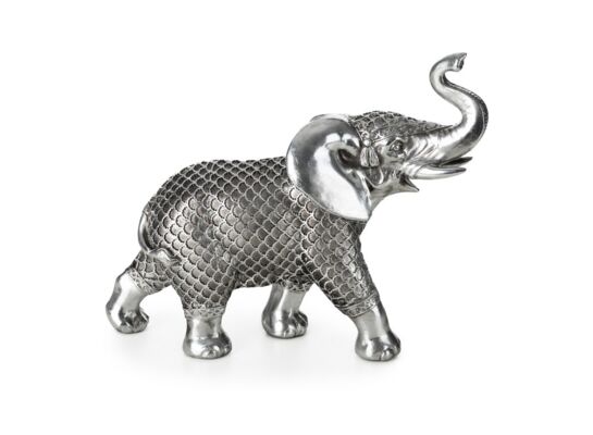 Figurka dekoracyjna EVAN03, 25 x 9 x 20 cm stalowo-srebrny
