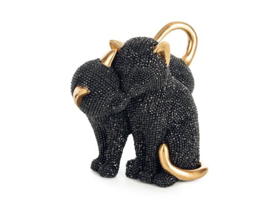 Figurka dekoracyjna ELDO/303, 16 x 10 x 13 cm czarno-złoty