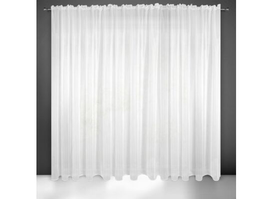 Firana gotowa z taśmą LUCY 400 x 270 cm biały