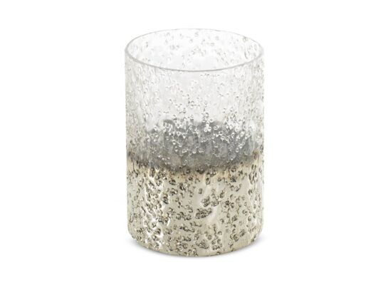 Świecznik LENA 01, 10 x 10 x 14 cm srebrny
