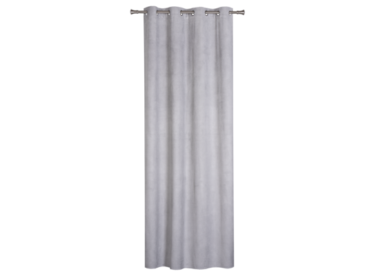 Zasłona z kółkami GRATER 140 x 260 cm jasnoszary