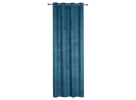 Zasłona z kółkami GRATER 140 x 260 cm morski