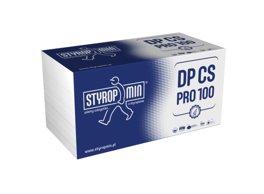 Płyta standardowa DP CS PRO 100 gr.050 gładka 500 x 1000 STYROPMIN