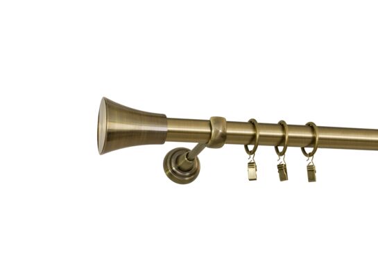 Karnisz Tazza I 240 cm mosiądz antyczny 25 mm Bojanek