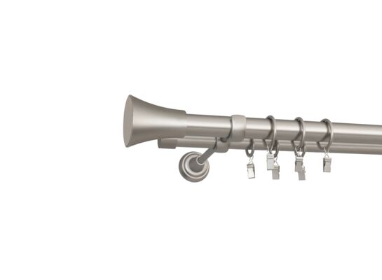 Karnisz Tazza II 200 cm satyna nikiel 25 / 19 mm Bojanek