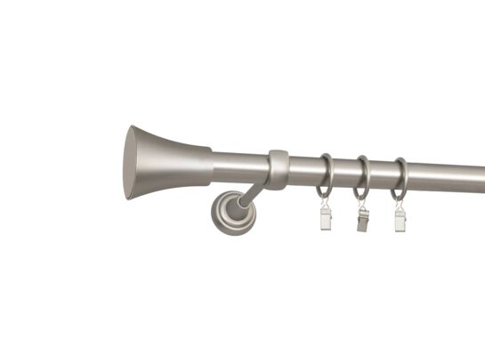 Karnisz Tazza I 160 cm satyna nikiel 25 mm Bojanek