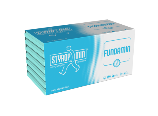 Płyta izolacyjna FUNDAMIN gr.150 frezowana 600 x 1235 STYROPMIN