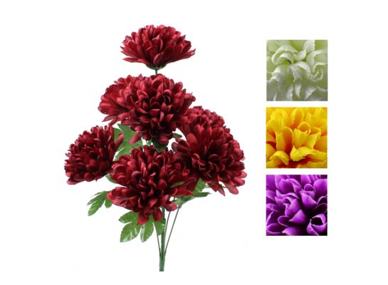 Chryzantema bukiet 7 kwiatów 52 cm mix kolorów