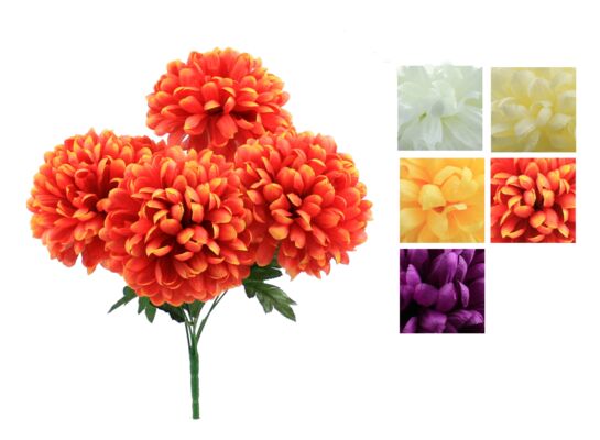 Chryzantema bukiet 7 kwiatów 40 cm mix kolorów