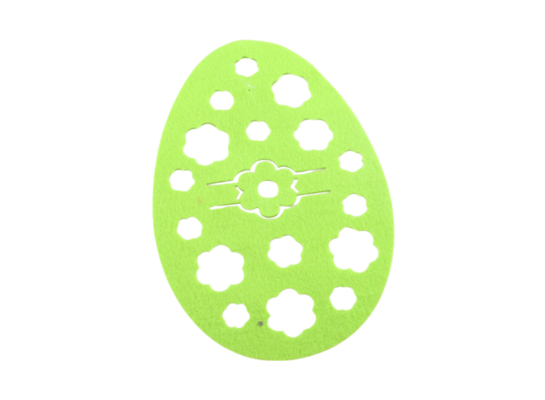 Komplet podkładek filcowych Pisanka 15 x 22 cm 4 szt. zielony/żółty